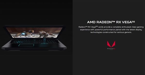 宏碁Predator Helios 500游戲本：AMD Vega 56顯卡