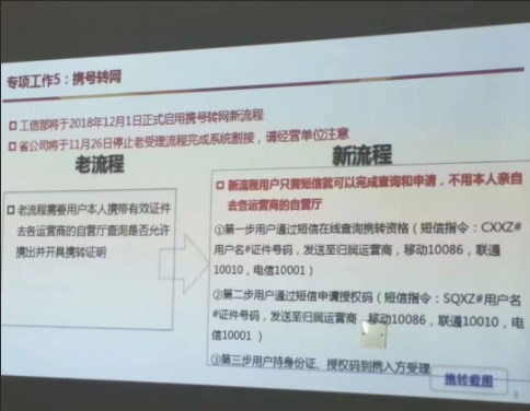 12月1日，工信部正式啟用攜號轉網新流程，超便捷