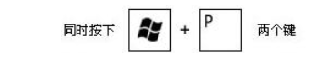 同時(shí)點(diǎn)擊 WIN+P 鍵